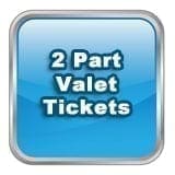 2 Part Valet Tickets