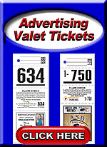 Advertising Valet Tickets