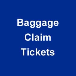 Security Bag Check Tickets