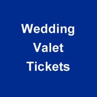 Wedding Valet Parking Tickets