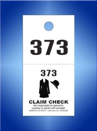 #CCT2A                           1,000 - 2 Part Coat Checks