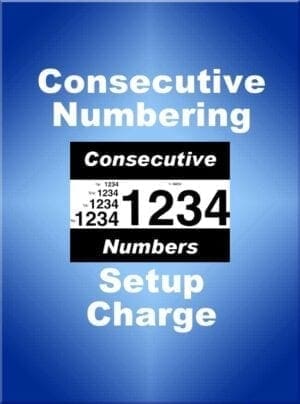 Consecutive Number Fee