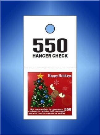 2 Part Color Print Coat Check Happy Holidays #SCC2-1
