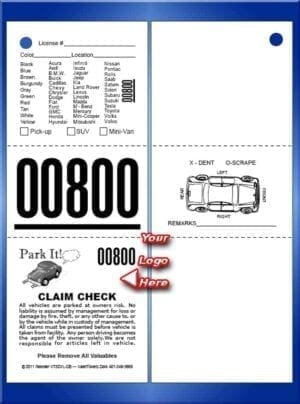 3 Part Custom Vehicle List - Car Back 1,000 #VT3CVL-CB