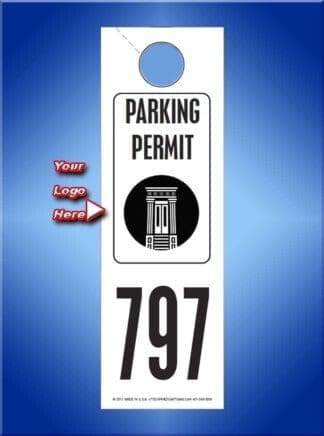 #VT3CVPHA2                      Custom Parking Permit With Logo