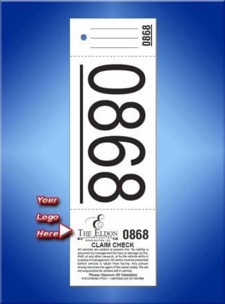 3 Part Custom Printed Giant Number Tickets 1,000 #VT3GC