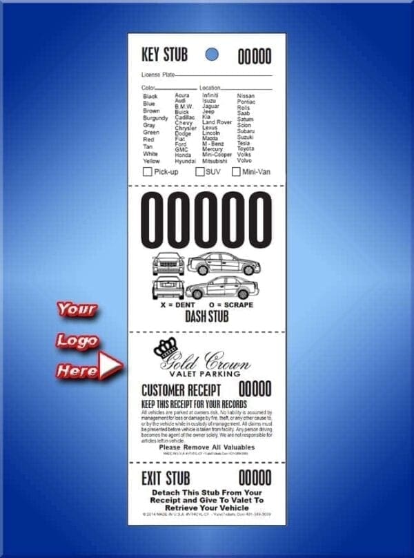 4 Part Custom Vehicle List - Car Front 1,000 #VT4CVL-CF