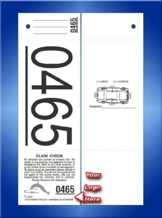 3 Part Custom Giant Number Tickets - Car Back 1,000 #VT3GC-CB