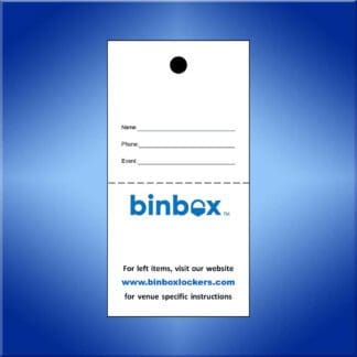 Custom Security Bag Check Tickets Printed 2 sides with Color Logo