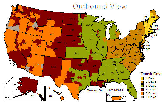 UPS Transit Map